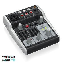 Load image into Gallery viewer, Behringer 302USB Premium 5-Input Mixer w/ XENYX Mic Preamp & USB/Audio Interface