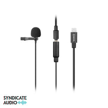 Load image into Gallery viewer, BOYA BY-M2 Clip-On Lavalier Microphone for iOS Mobile Devices