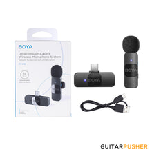 Load image into Gallery viewer, BOYA BY-V10 2.4GHz Ultra-Compact Wireless Microphone System (USB-C Connector)