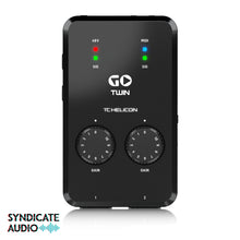 Load image into Gallery viewer, TC Helicon GO TWIN High-Definition 2-Channel Audio/MIDI Interface for Mobile Devices