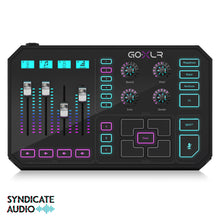 Load image into Gallery viewer, TC Helicon GO XLR Revolutionary Online Broadcaster Platform w/ 4-Channel Mixer, Motorized Faders, Sound Board & Vocal Effects