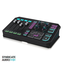 Load image into Gallery viewer, TC Helicon GO XLR Revolutionary Online Broadcaster Platform w/ 4-Channel Mixer, Motorized Faders, Sound Board & Vocal Effects