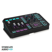 Load image into Gallery viewer, TC Helicon GO XLR Revolutionary Online Broadcaster Platform w/ 4-Channel Mixer, Motorized Faders, Sound Board & Vocal Effects