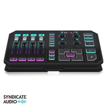 Load image into Gallery viewer, TC Helicon GO XLR Revolutionary Online Broadcaster Platform w/ 4-Channel Mixer, Motorized Faders, Sound Board & Vocal Effects