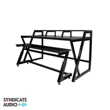 Load image into Gallery viewer, Wavebone Headquarter Ergonomic Studio Workstation w/ Height Adjustable Z-Shaped Keyboard Desk