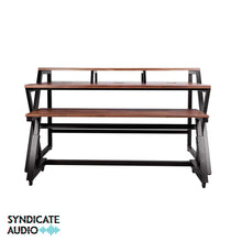 Load image into Gallery viewer, Wavebone Headquarter Ergonomic Studio Workstation w/ Height Adjustable Z-Shaped Keyboard Desk