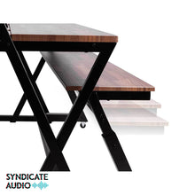 Load image into Gallery viewer, Wavebone Headquarter Ergonomic Studio Workstation w/ Height Adjustable Z-Shaped Keyboard Desk