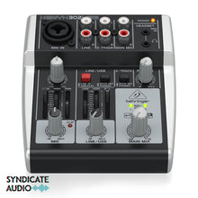 Load image into Gallery viewer, Behringer 302USB Premium 5-Input Mixer w/ XENYX Mic Preamp &amp; USB/Audio Interface
