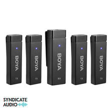 Load image into Gallery viewer, BOYA BY-W4 Ultracompact 2.4GHz Four-Channel Wireless Microphone System
