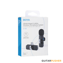 Load image into Gallery viewer, BOYA BY-V10 2.4GHz Ultra-Compact Wireless Microphone System (USB-C Connector)
