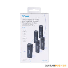 Load image into Gallery viewer, BOYA BY-W4 Ultracompact 2.4GHz Four-Channel Wireless Microphone System
