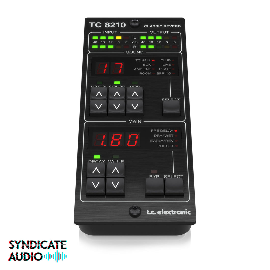 TC Electronic TC8210 NATIVE / TC8210-DT Classic Mixing Reverb Plug-in w/ Optional Hardware Controller & Signature Presets