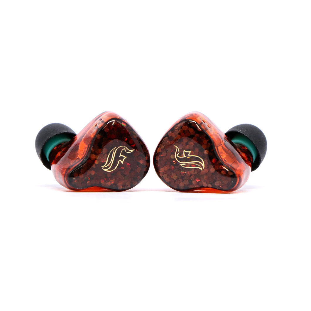 Flipears FIRE Quad (4) Driver In-Ear-Monitor (IEM) with Universal Fit - Brown Glitter Design