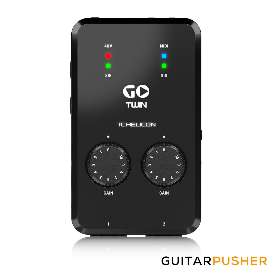 TC Helicon GO TWIN High-Definition 2-Channel Audio/MIDI Interface for Mobile Devices